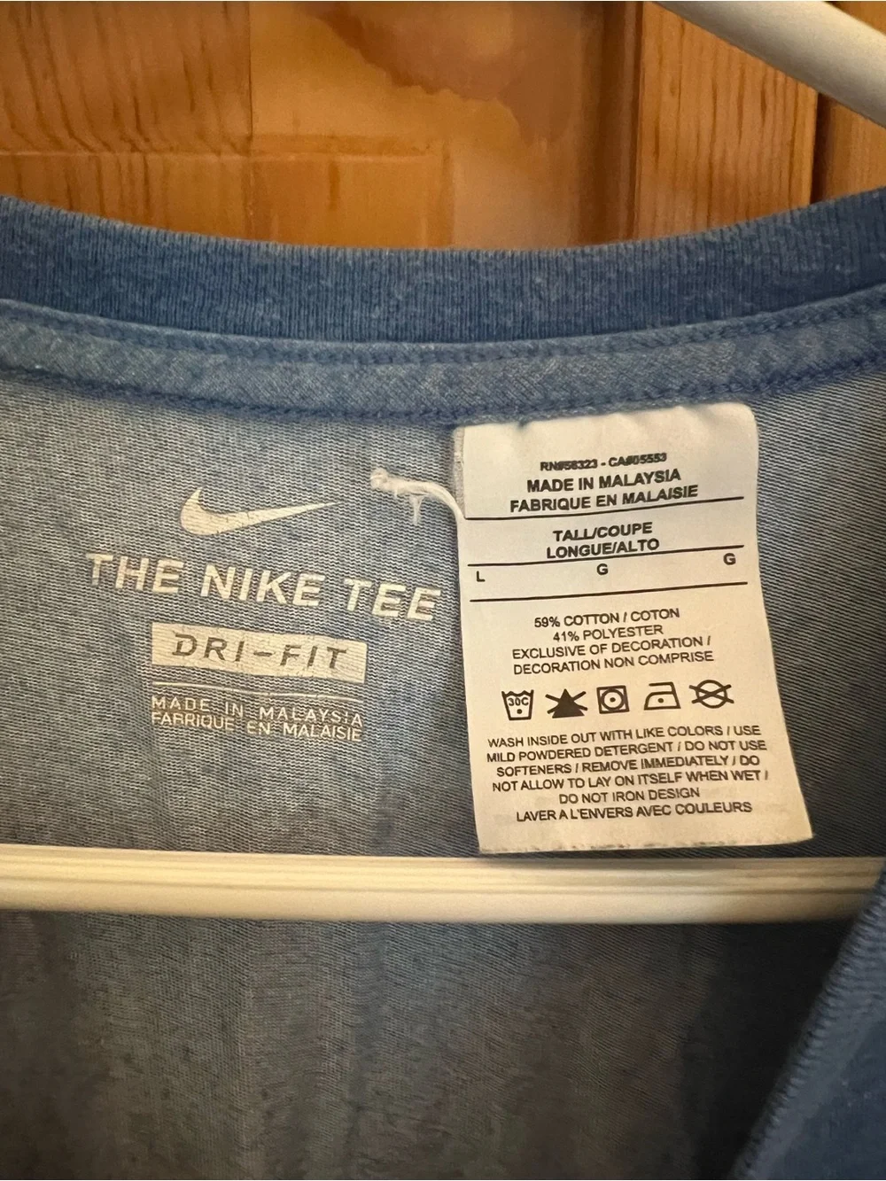 Nike Men's Blue Dri-FIT T-Shirt